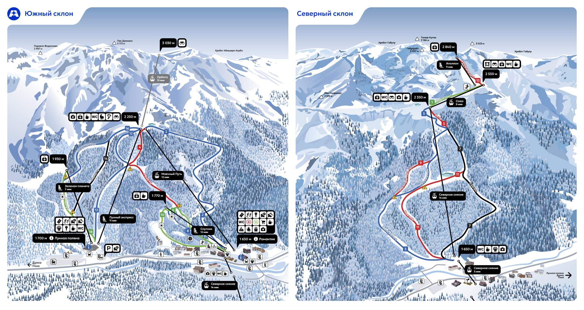 Карта курорта