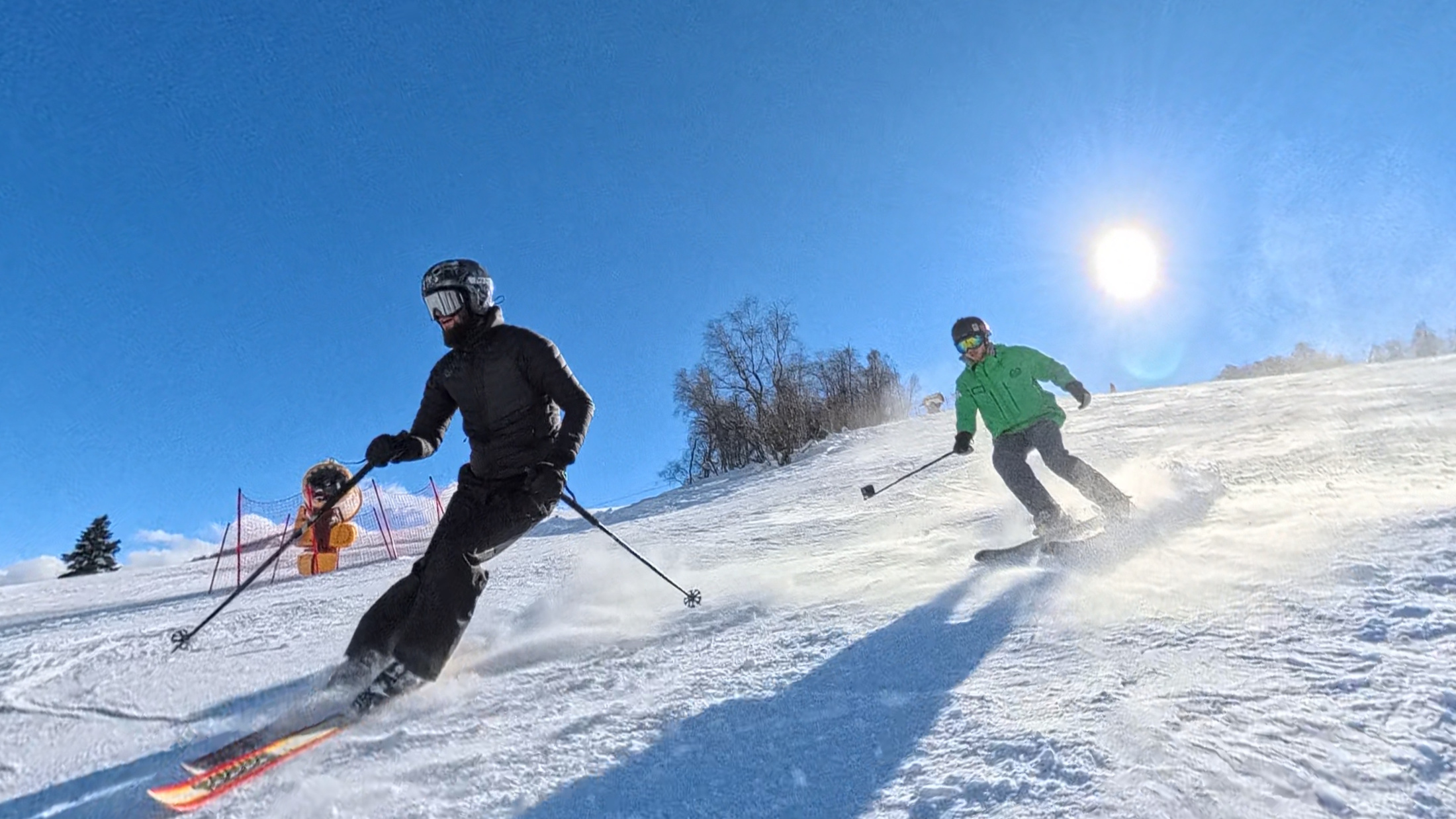 Экшен-съемка на склоне